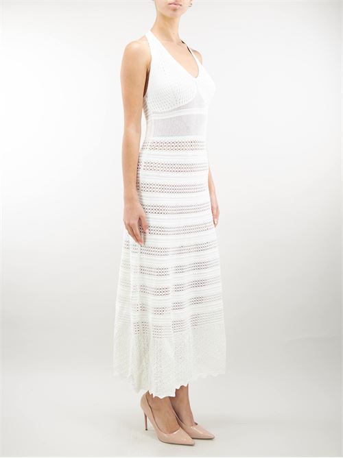 Long lace-effect knit dress Twinset TWIN SET | abito en | TT3112282